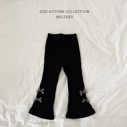 [PRE-ORDER] Popo Ribbon Boot-Cut Pants