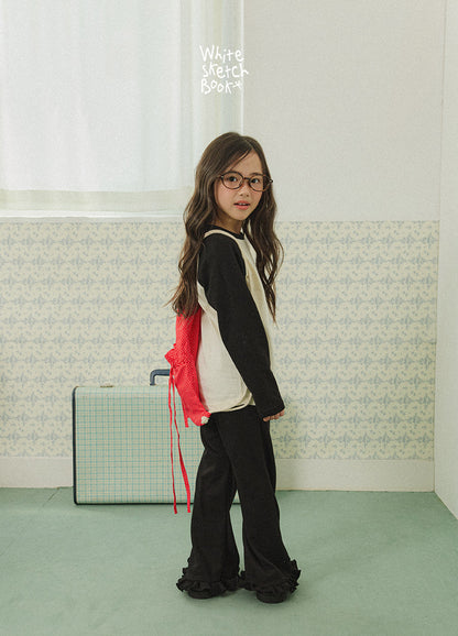 [PRE-ORDER] Frill Boot-Cut Pants