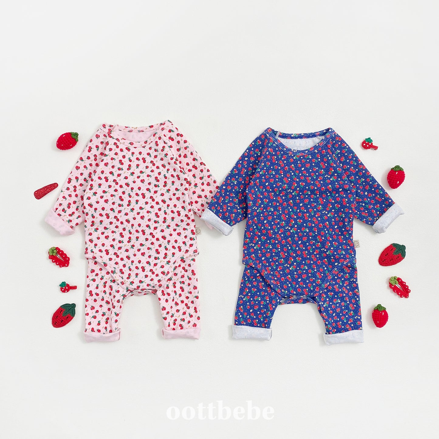 [PRE-ORDER] Strawberry Body Suit + Leggings Set