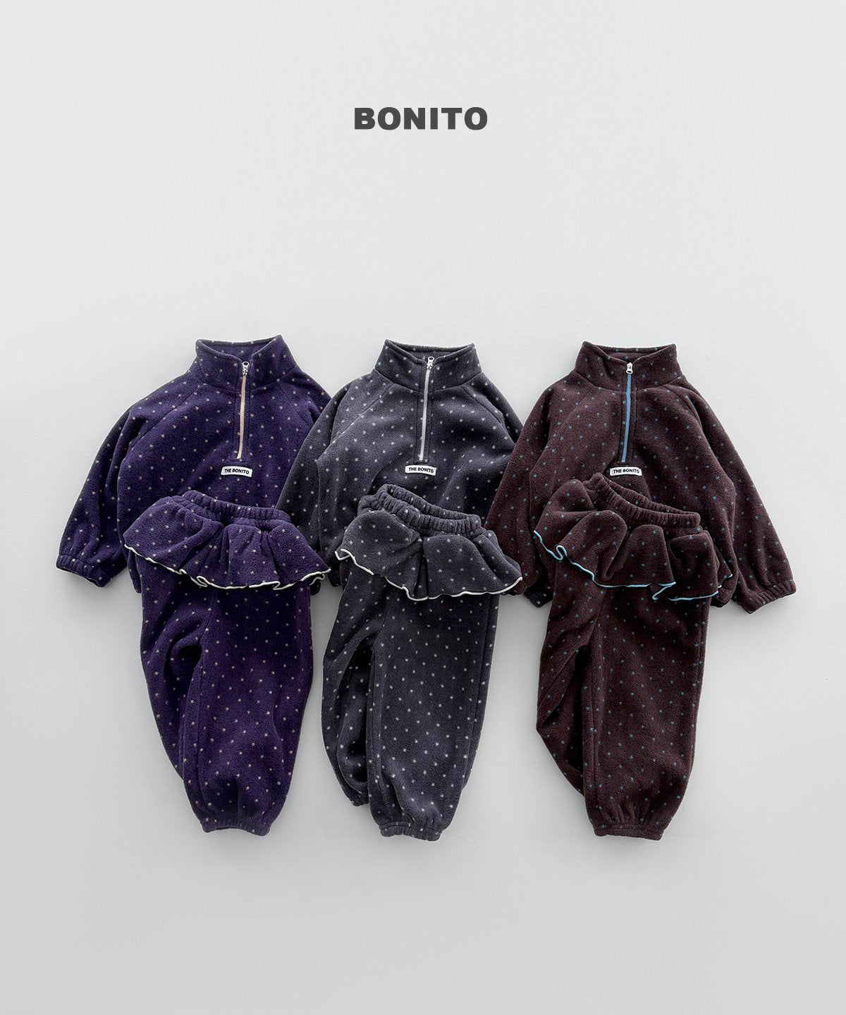 [PRE-ORDER] Dot Frill Top Bottom Set