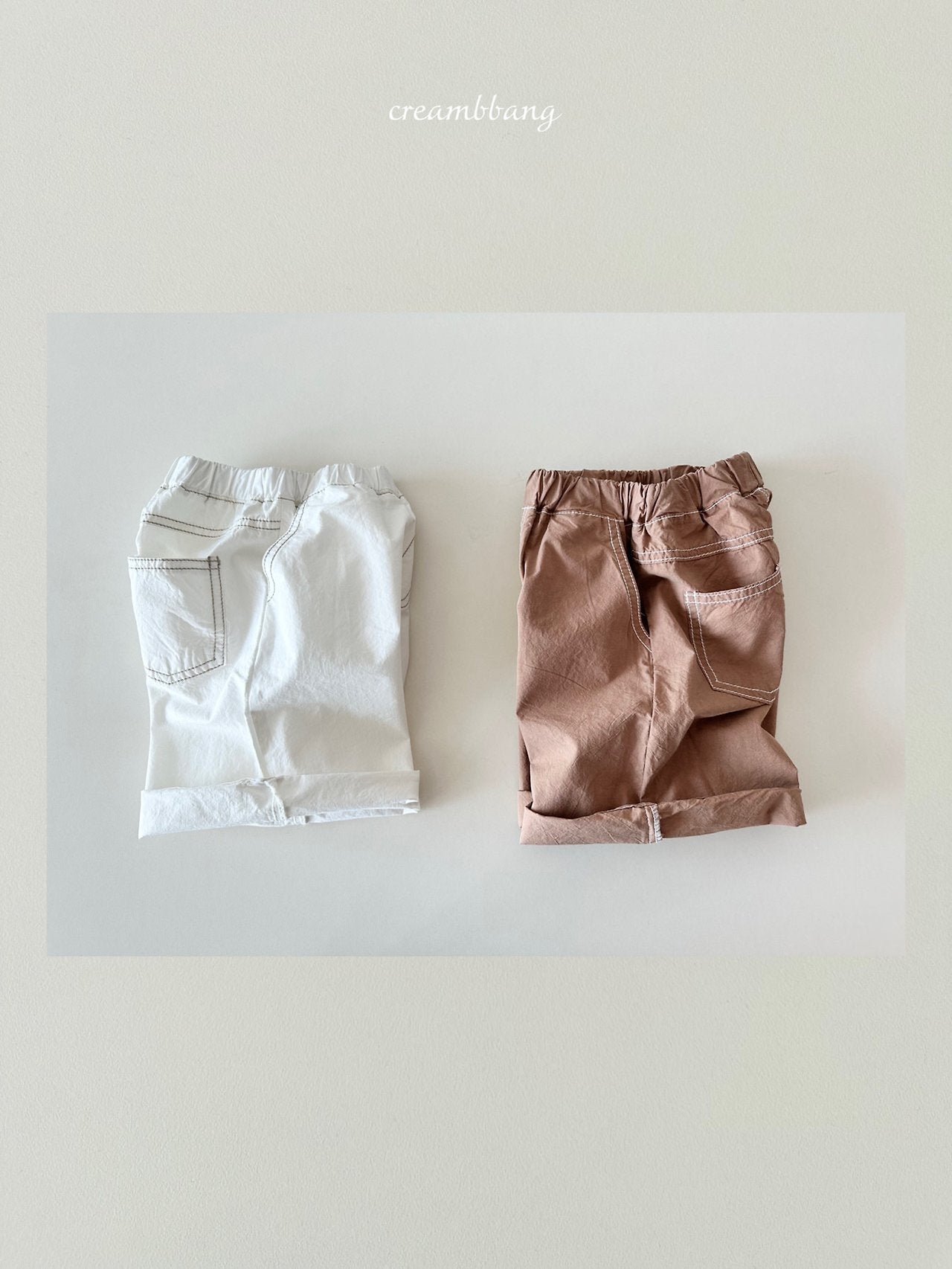 [PRE-ORDER] Stitch Color Block Cotton Pants