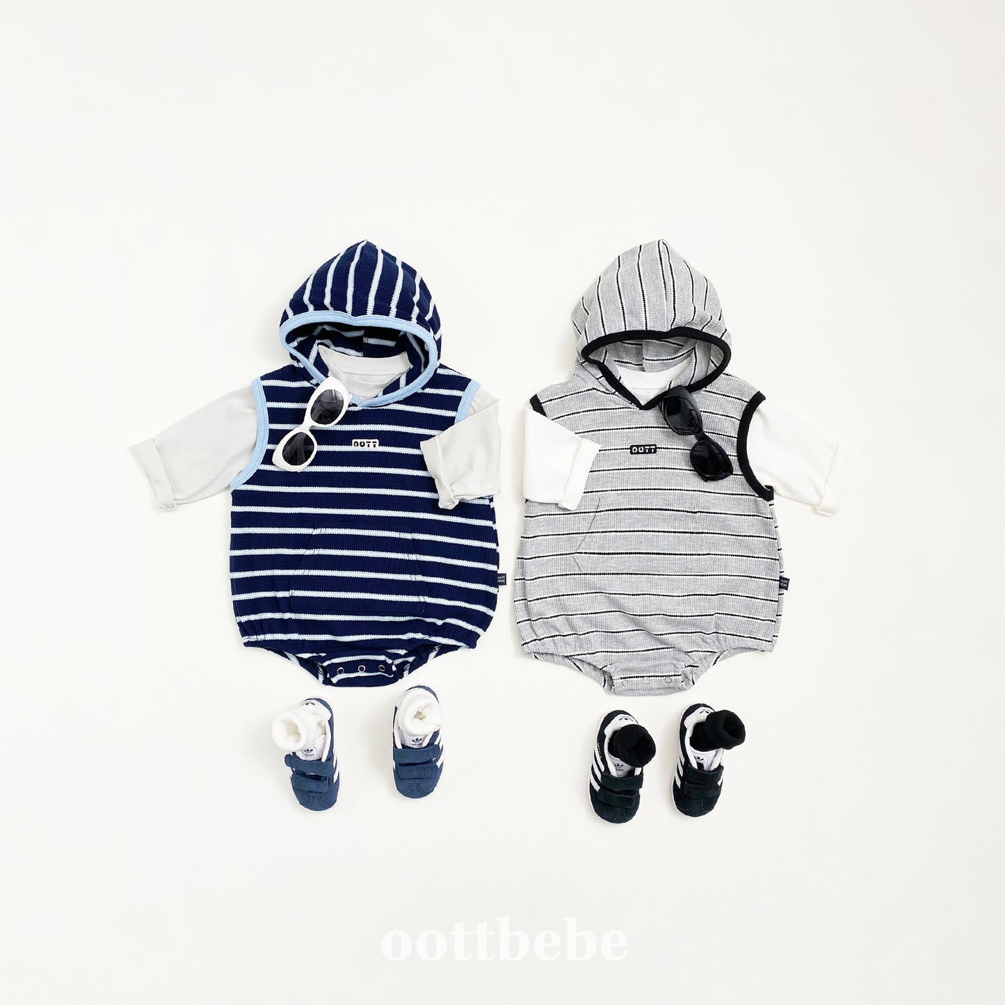 [PRE-ORDER] Urban Stripe Hoodie Body Suit