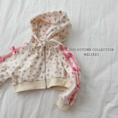 [PRE-ORDER] Floral Ribbon Hoodie Jumper