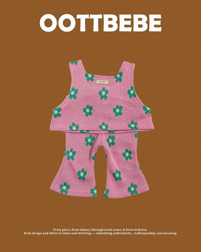 [PRE-ORDER] Flower Vest Bottom Set