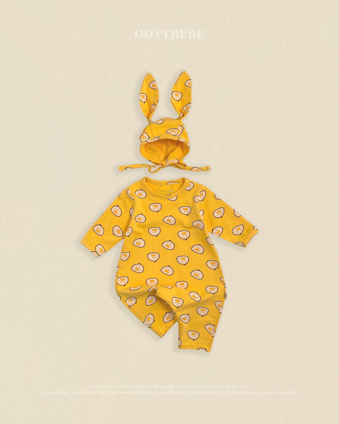 [PRE-ORDER] Little Farm Body Suit + Bonnet Set