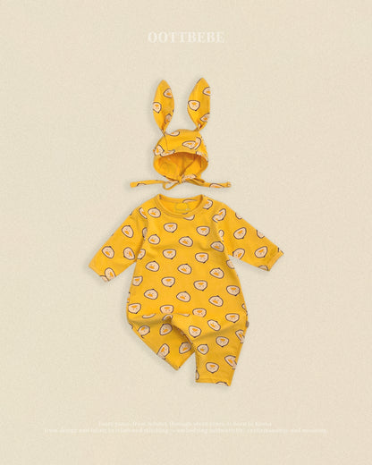 [PRE-ORDER] Little Farm Body Suit + Bonnet Set