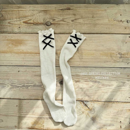 [PRE-ORDER] Two Ribbon Long Socks
