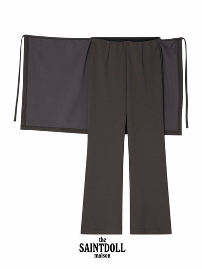 [PRE-ORDER] Wrap Boot-Cut Pants (Mom Couple)