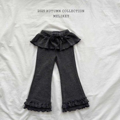 [PRE-ORDER] Double Frill Boot-Cut Pants