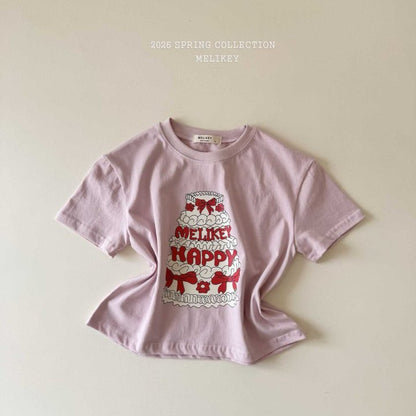 Cake T-Shirts [Pink/JS(8-9yr)]