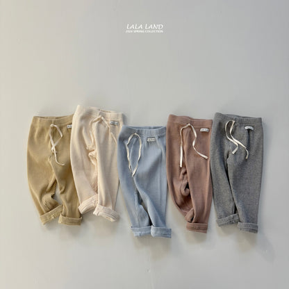 Cozy Ribbed Leggings [Blue, Beige/M(3-4yr)]