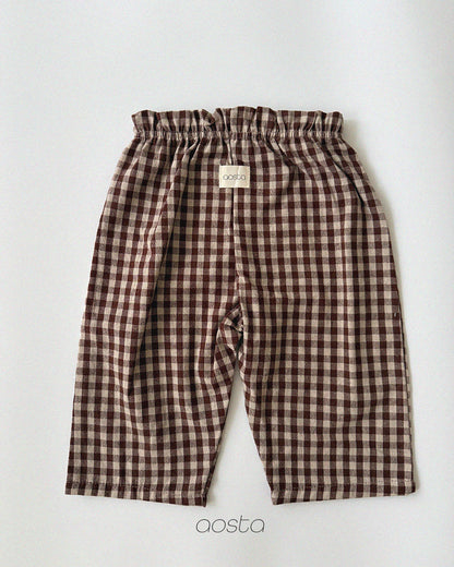 [PRE-ORDER] Caramel Check Pants