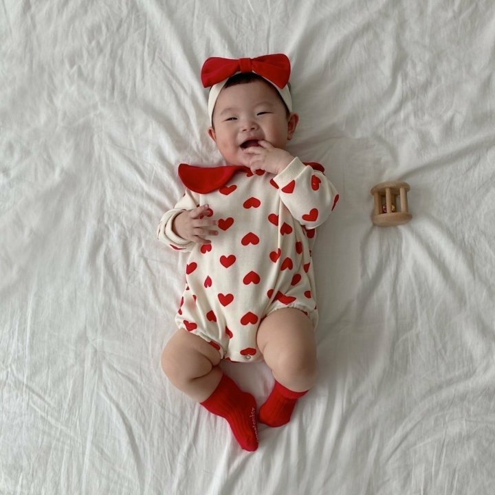 [PRE-ORDER] Heart Collar Body Suit + Hair Band Set