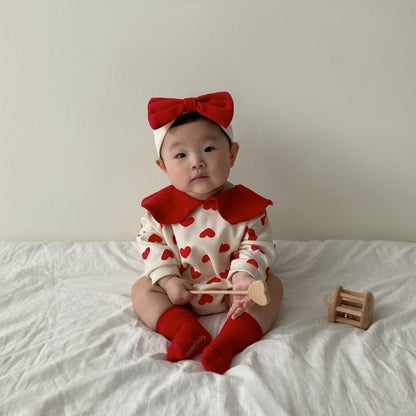 [PRE-ORDER] Heart Collar Body Suit + Hair Band Set