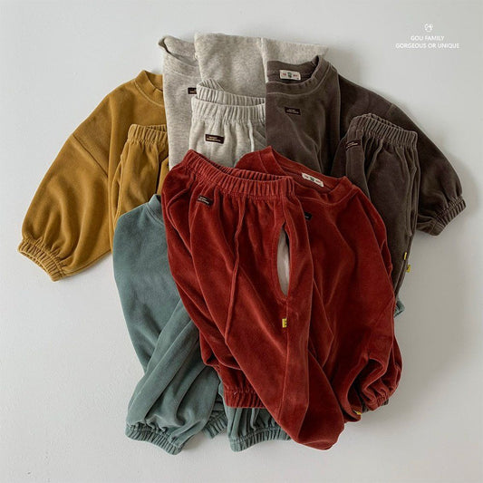 [PRE-ORDER] Velour Go Top Bottom Set (Mom Couple)