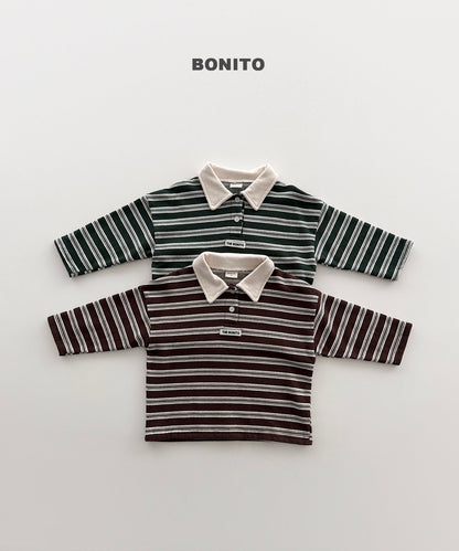 [PRE-ORDER] Stripe Choco Collar T-Shirts