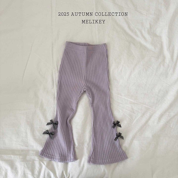 [PRE-ORDER] Popo Ribbon Boot-Cut Pants