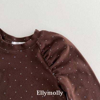 [PRE-ORDER] Giselle Dot Shirring T-Shirts