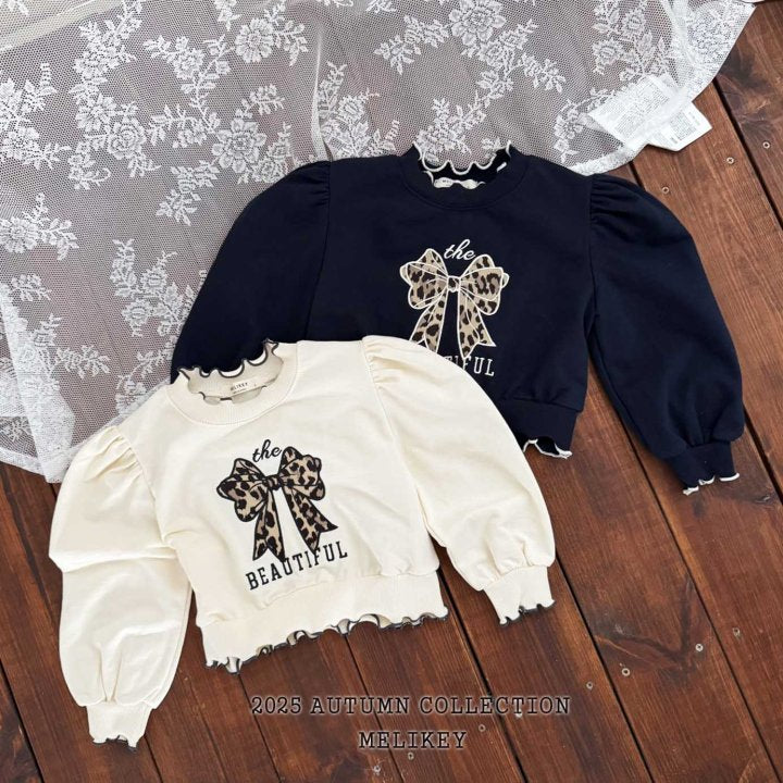 [PRE-ORDER] Leopard Ribbon Sweatshirts