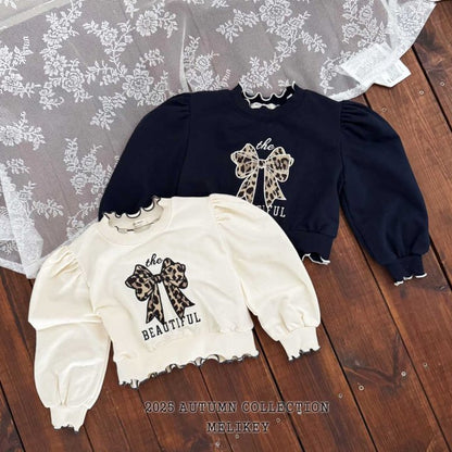 [PRE-ORDER] Leopard Ribbon Sweatshirts