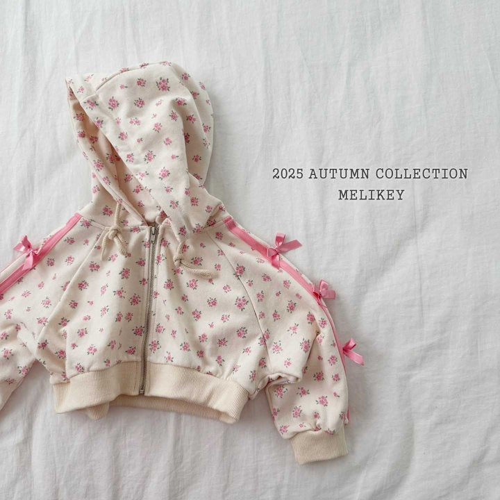 [PRE-ORDER] Floral Ribbon Hoodie Jumper