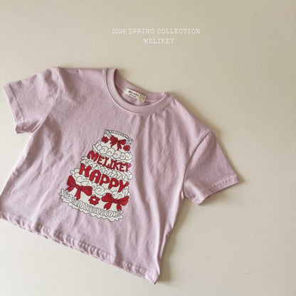 Cake T-Shirts [Pink/JS(8-9yr)]