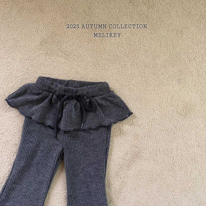 [PRE-ORDER] Double Frill Boot-Cut Pants