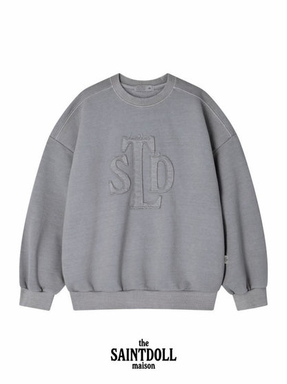 [PRE-ORDER] Embroidery Pigment Sweatshirts (Mom Couple)