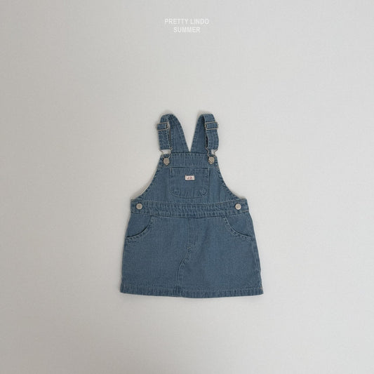 [PRE-ORDER] Denim Suspender Dress