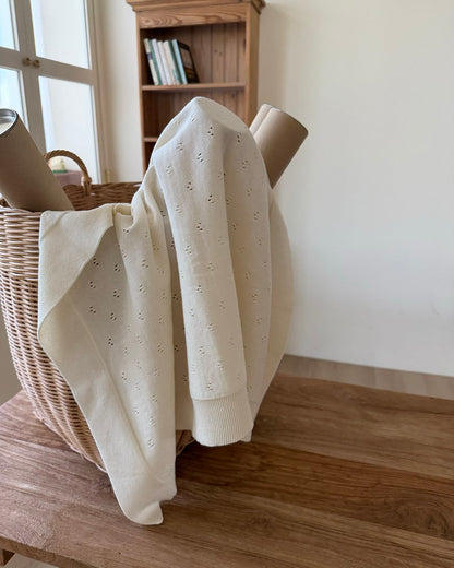 [PRE-ORDER] Eyelet Knit Blanket