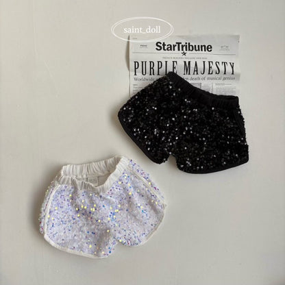 Bling Shorts [White/M(3-4yr)]