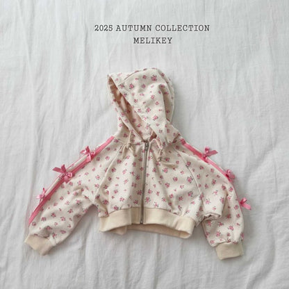 [PRE-ORDER] Floral Ribbon Hoodie Jumper