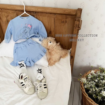 [PRE-ORDER] Cat Waffle Top Bottom Set