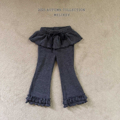 [PRE-ORDER] Double Frill Boot-Cut Pants