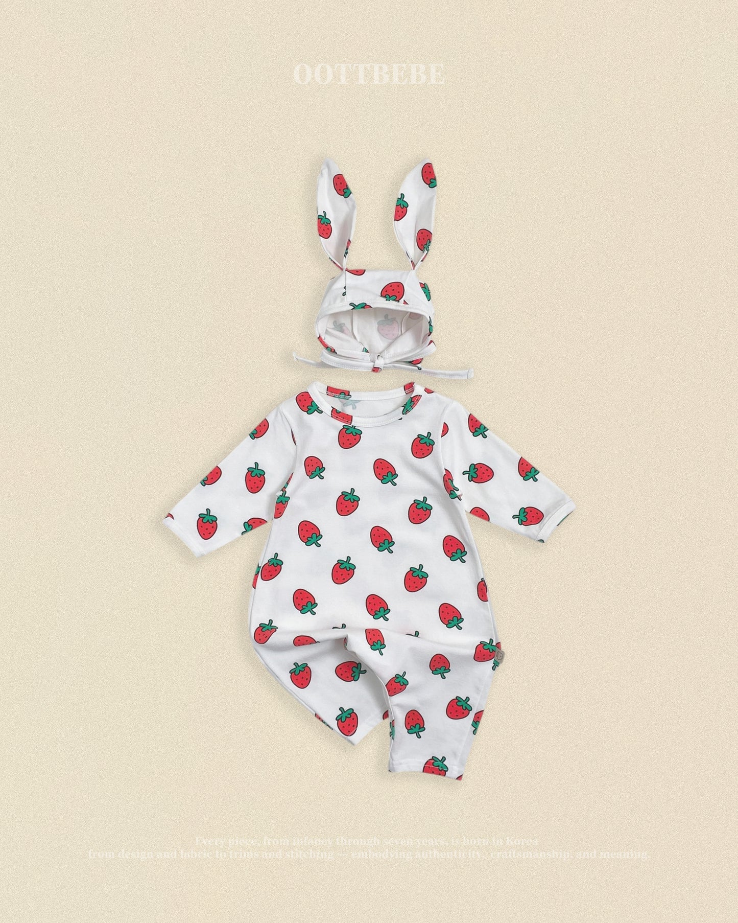 [PRE-ORDER] Little Farm Body Suit + Bonnet Set