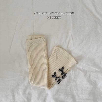[PRE-ORDER] Popo Ribbon Boot-Cut Pants