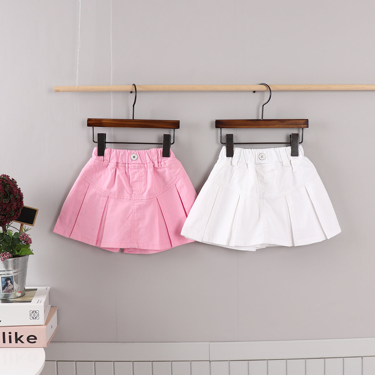 Cotton Span Skorts [Ivory/5/S(2-3yr)]