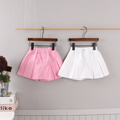 Cotton Span Skorts [Ivory/5/S(2-3yr)]
