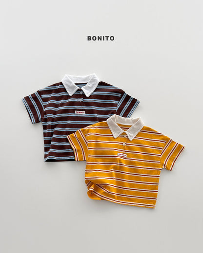 [PRE-ORDER] Sierre Stripe Collar T-Shirts