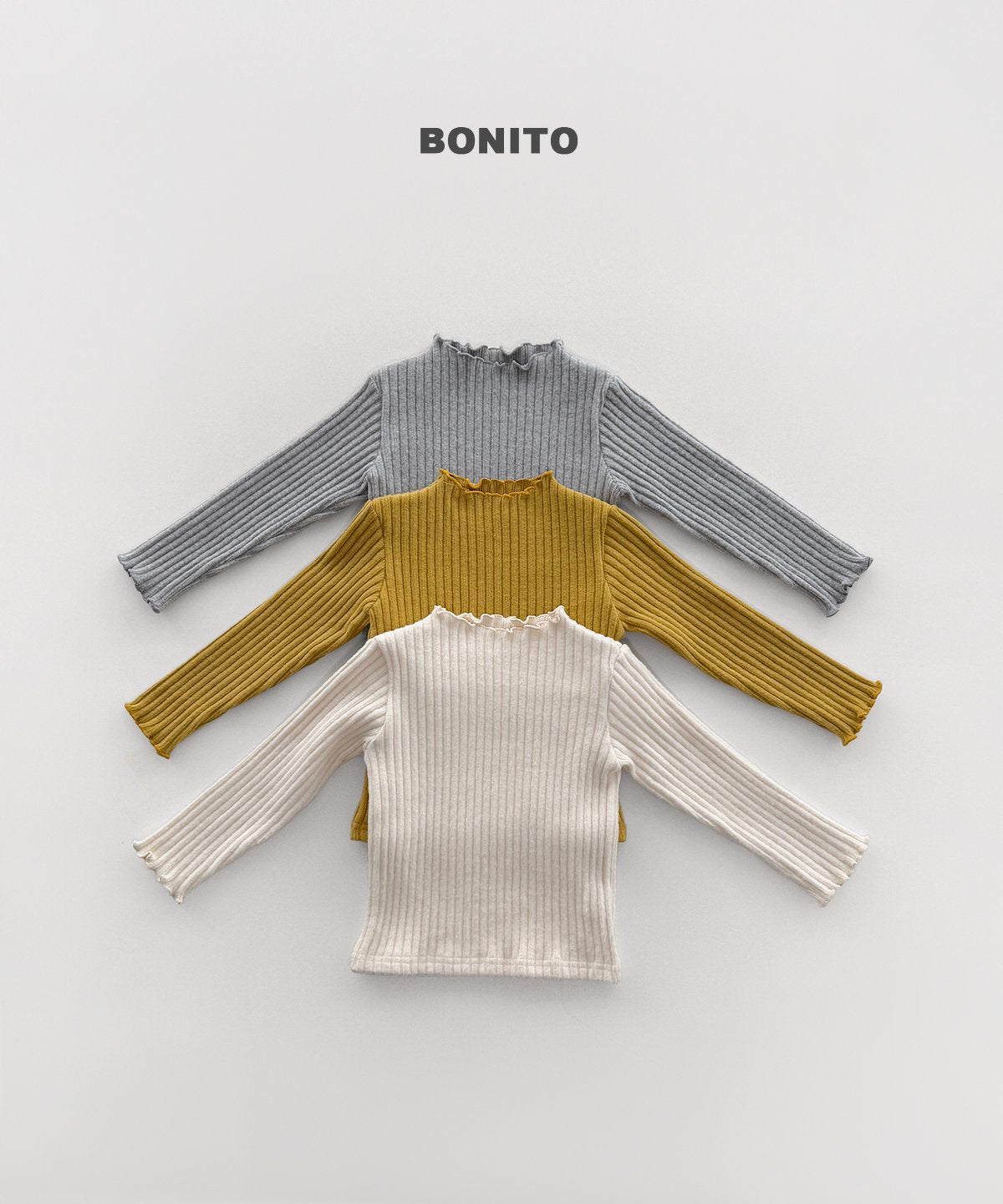 [PRE-ORDER] Big Ribbed Turtleneck T-Shirts
