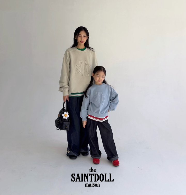 [PRE-ORDER] Embroidery Pigment Sweatshirts (Mom Couple)
