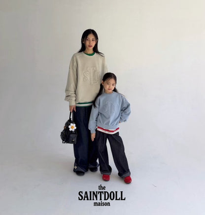 [PRE-ORDER] Embroidery Pigment Sweatshirts (Mom Couple)