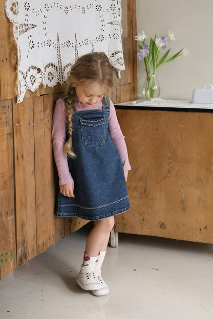 Eva Dress [Blue Denim/120/L(4-5yr)]