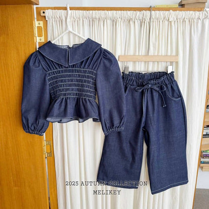 [PRE-ORDER] Smocking Collar Blouse