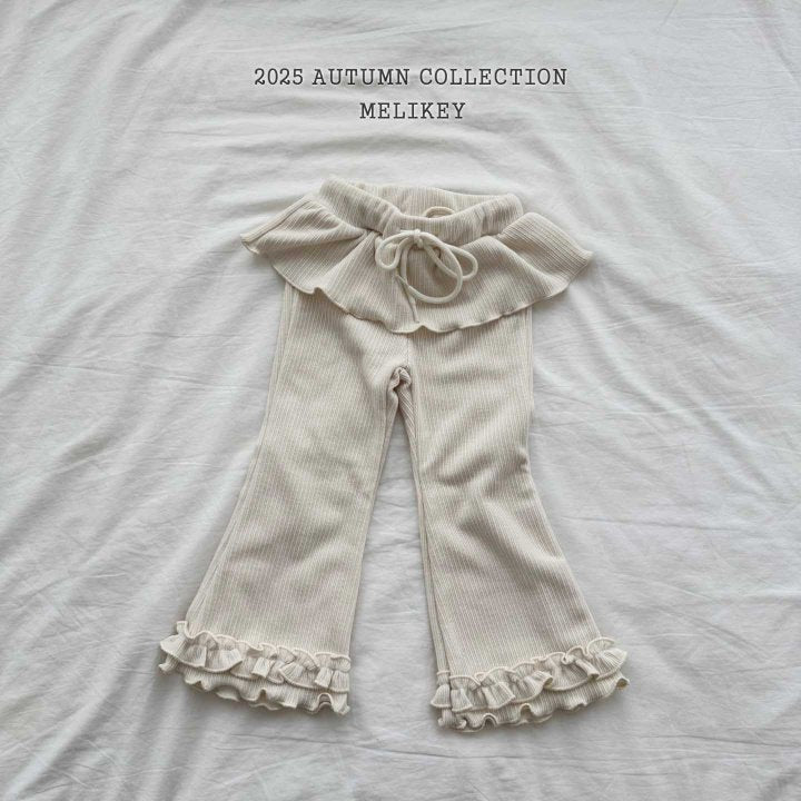 [PRE-ORDER] Double Frill Boot-Cut Pants