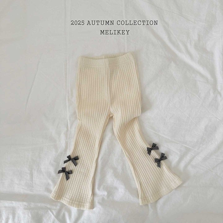 [PRE-ORDER] Popo Ribbon Boot-Cut Pants