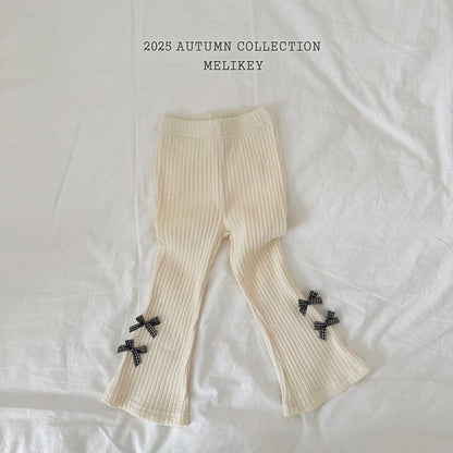 [PRE-ORDER] Popo Ribbon Boot-Cut Pants