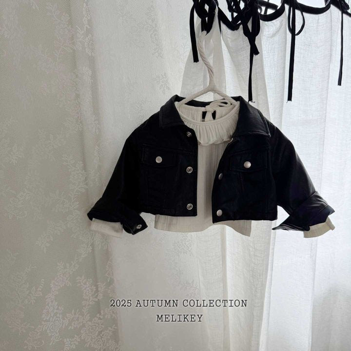 [PRE-ORDER] Faux Leather Short Jacket