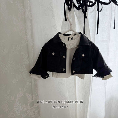 [PRE-ORDER] Faux Leather Short Jacket