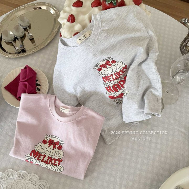 Cake T-Shirts [Pink/JS(8-9yr)]